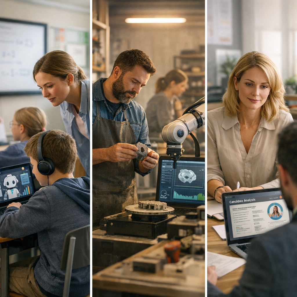 Où rencontre-t-on l’intelligence artificielle&nbsp ; ? Trois mini-cas concrets à l’école, en PME et en RH
